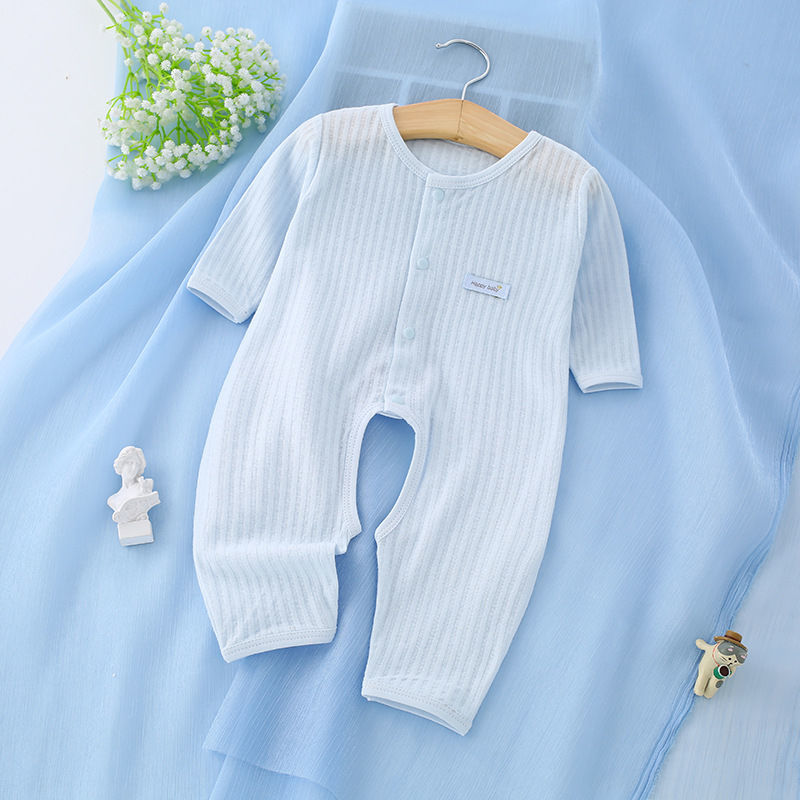 Baby Onesies Pure Cotton Danh Mục A Quần áo Siêu Mỏng Thoáng Khí Có điều Hòa Nhiệt độ Cho Trẻ Sơ Sinh Baby Romper Romper
