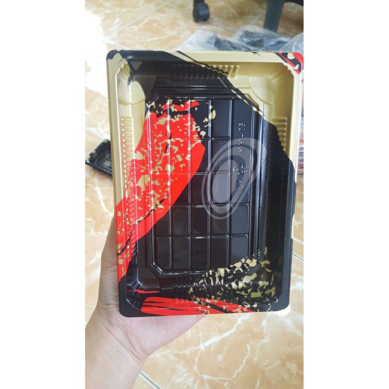 Set 50 hộp nhựa take away sushi, kimbap, hộp cơm văn phòng