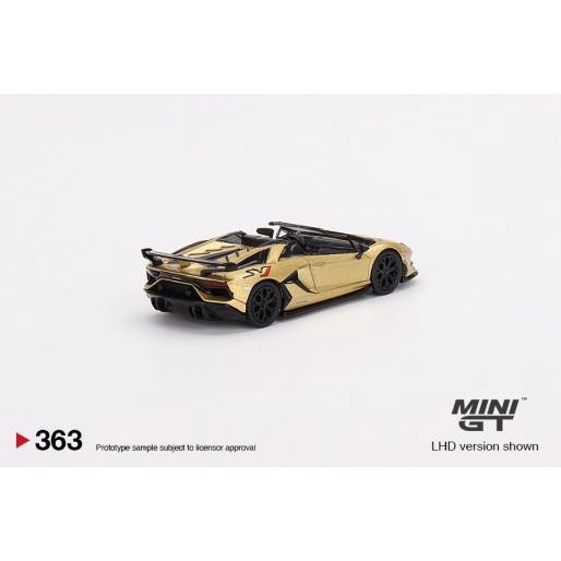 MÔ HÌNH 1:64 MINI GT - Lamborghini Aventador SVJ Roadster Oro Elios
