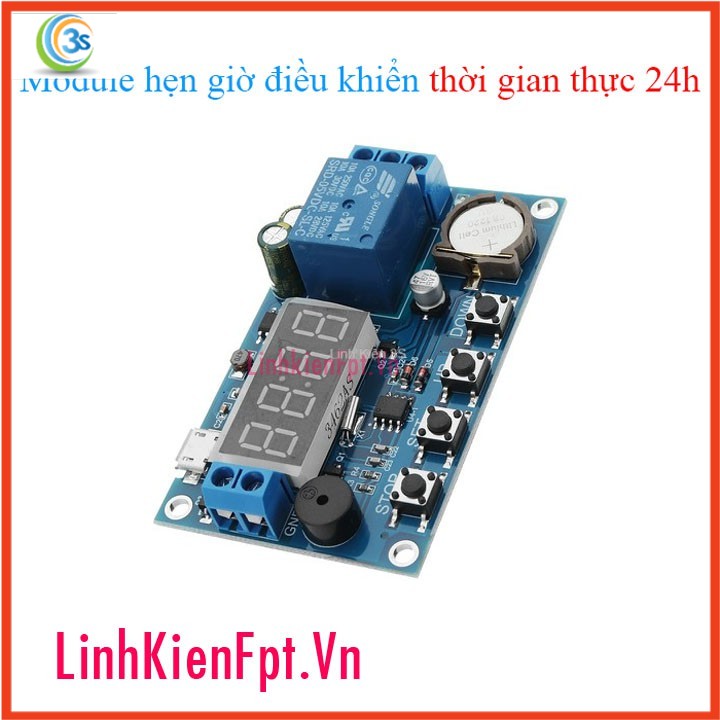 Module hẹn giờ điều khiển thời gian thực 24h .