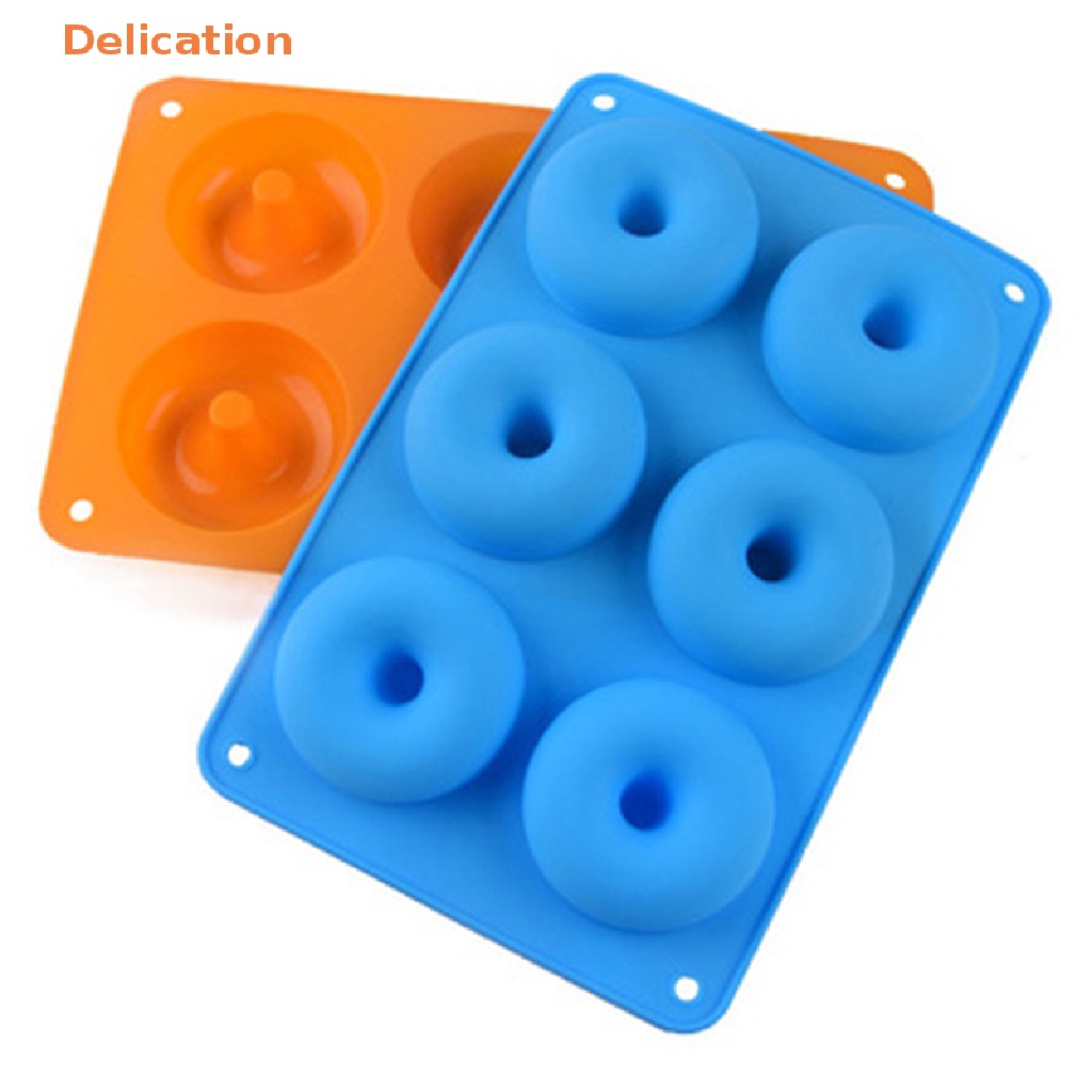 Khuôn Làm Bánh Donut 6 Ngăn Bằng Silicone DIY