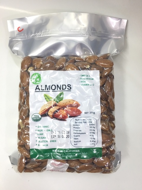 Nhân Hạnh nhân tách vỏ sấy chín - 500g Nk Mỹ | BigBuy360 - bigbuy360.vn