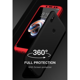Ốp điện thoại cứng bảo vệ toàn diện 360 dành cho Xiaomi Redmi Note 3 4 4X Note 5 6 7 8 Pro chất lượng cao kèm phụ kiện