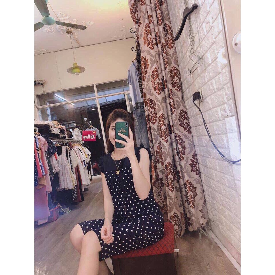 [Pijama] Bộ lửng chấm bi nhỏ trẻ trung | BigBuy360 - bigbuy360.vn