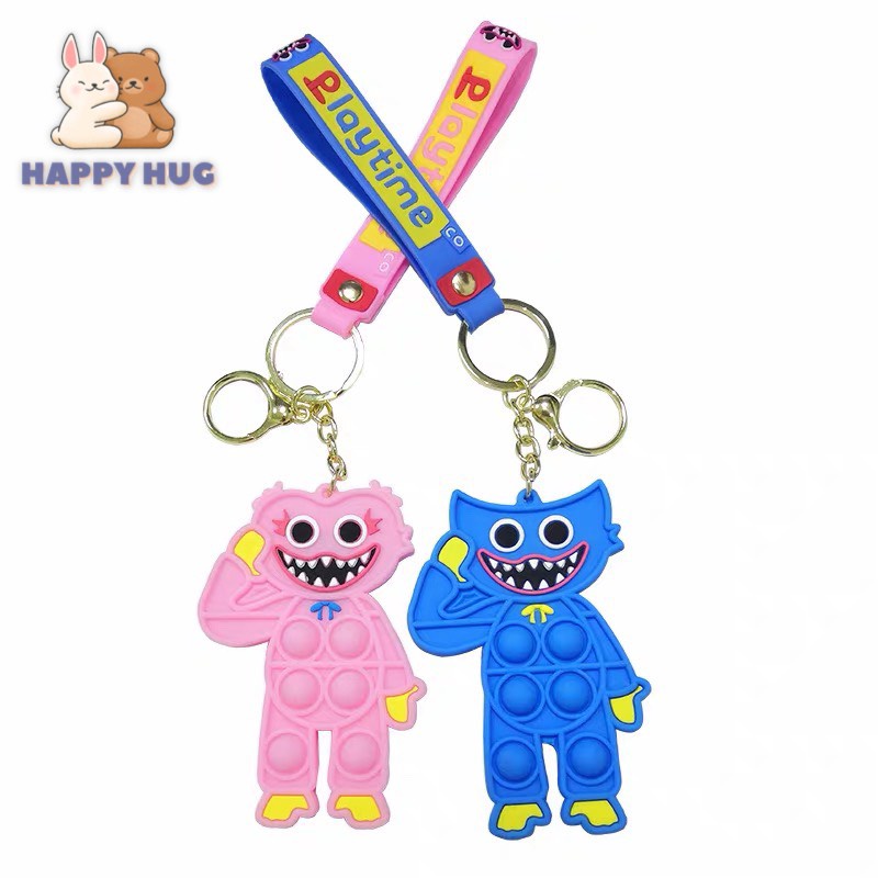 Móc khóa Huggy Wuggy Pop it nhân vật trong game Poppy Playtime - Happy Hug