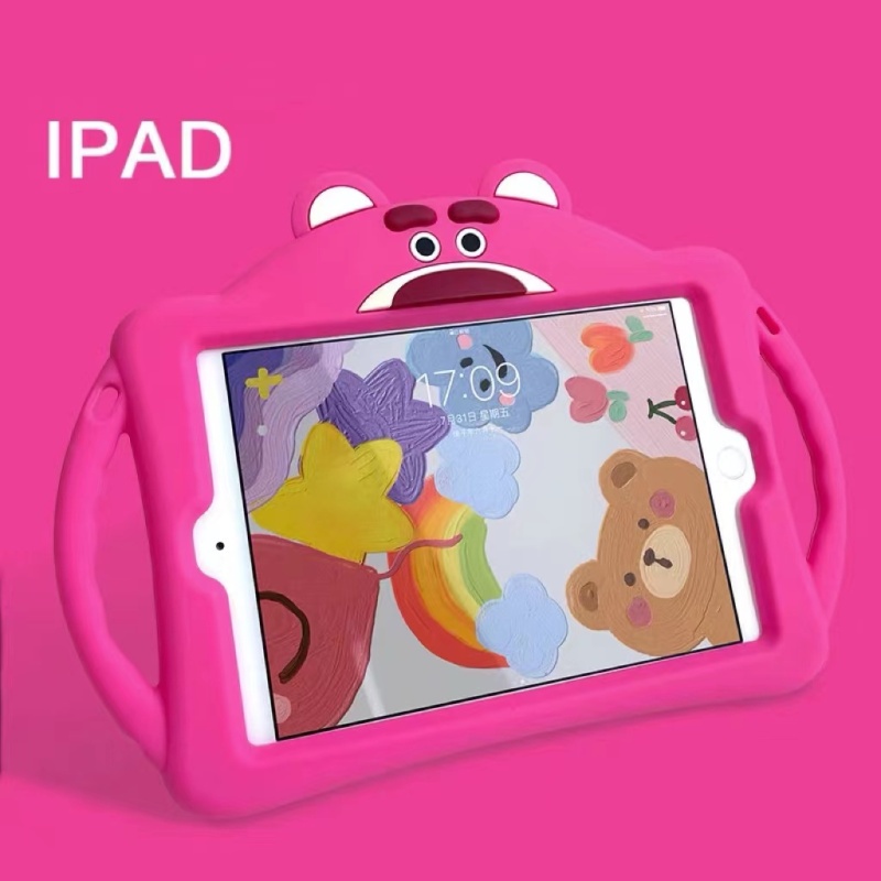 Mới Ốp Máy Tính Bảng Silica Chống Rơi Hình LOSOT Vui Nhộn Cho New ipad 2021 ipad10.2 Mini1/2/3 Mini5 ipad4 ipad Air2 Air5 10.9 ipad7th