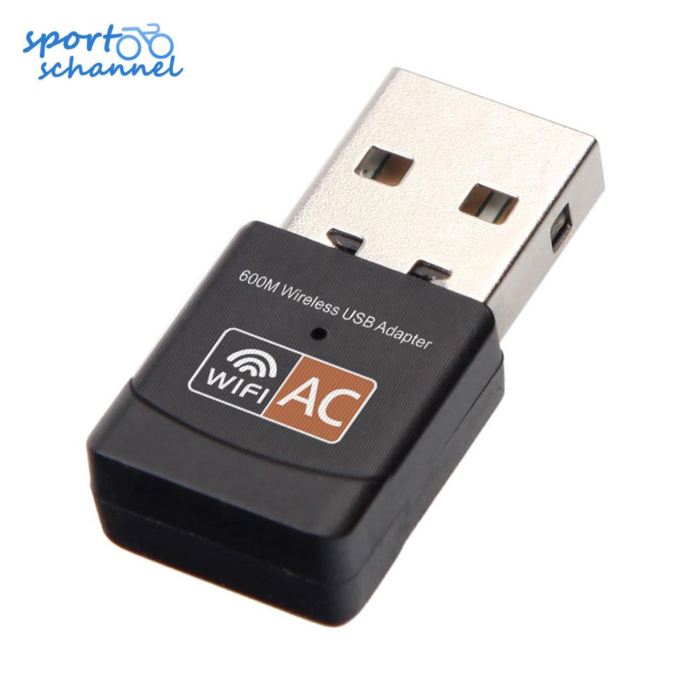 USB WiFi 600Mbps hai bằng tần 2.4G / 5G 802.11AC thiết kế cao cấp