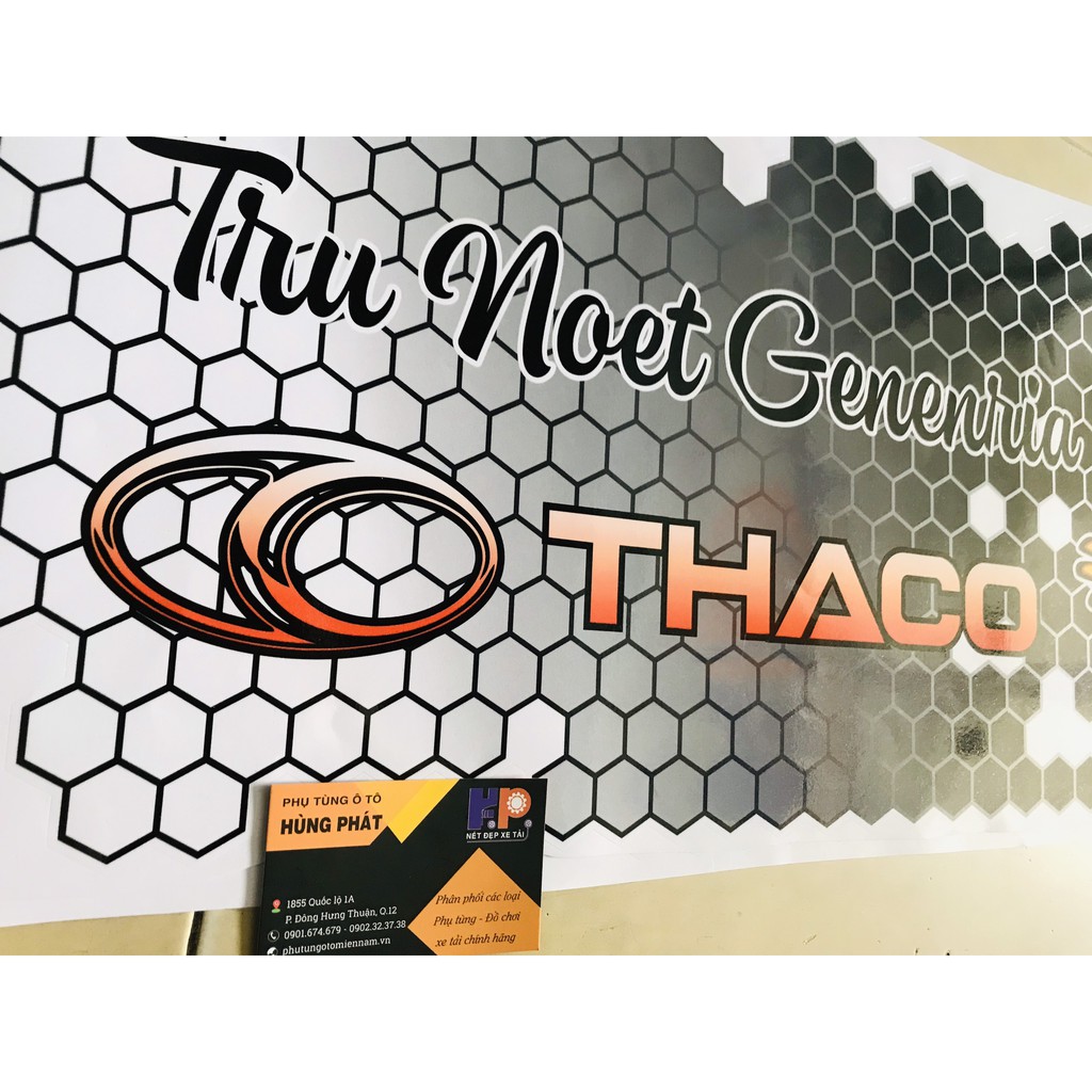Tem ONG VÀNG Chế Cho Xe Tải, Ô Tô - Kích Thước 20x47cm