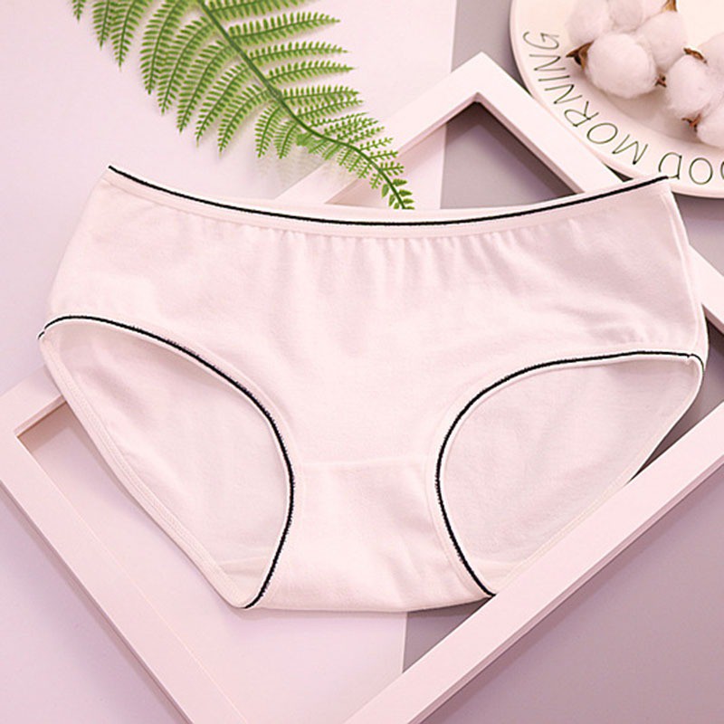 Quần lót cotton màu trơn