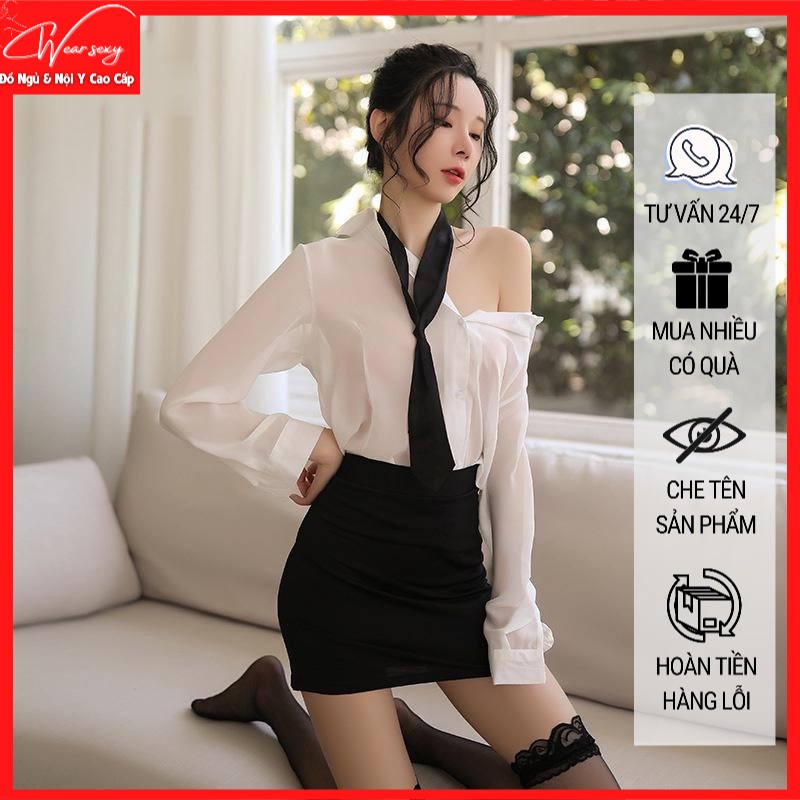Cosplay Nữ Thư Ký Xinh Đẹp Gợi Cảm MS416 [CWEAR.SEXY_ĐỒ NGỦ &amp; NỘI Y CAO CẤP]