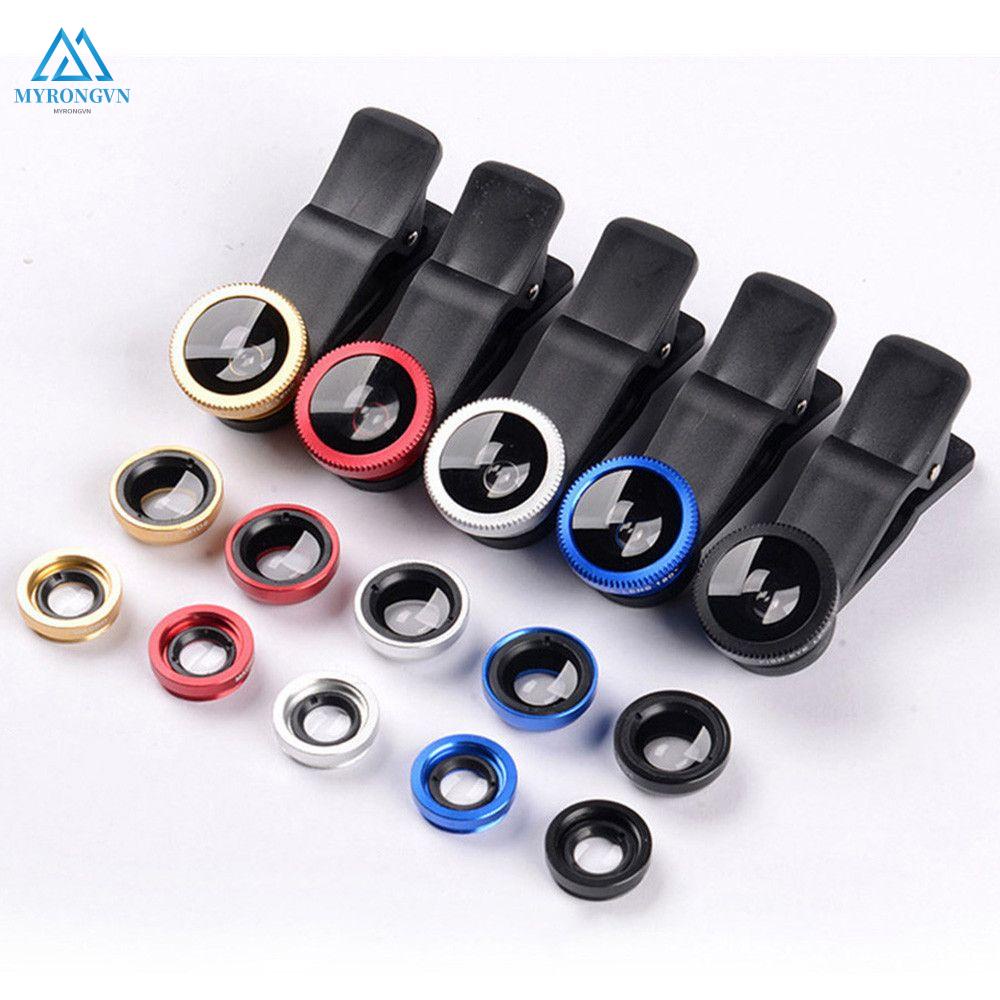 Ống kính máy ảnh điện thoại 0.67X 3 trong 1 Zoom mắt cá nhiều màu tùy chọn