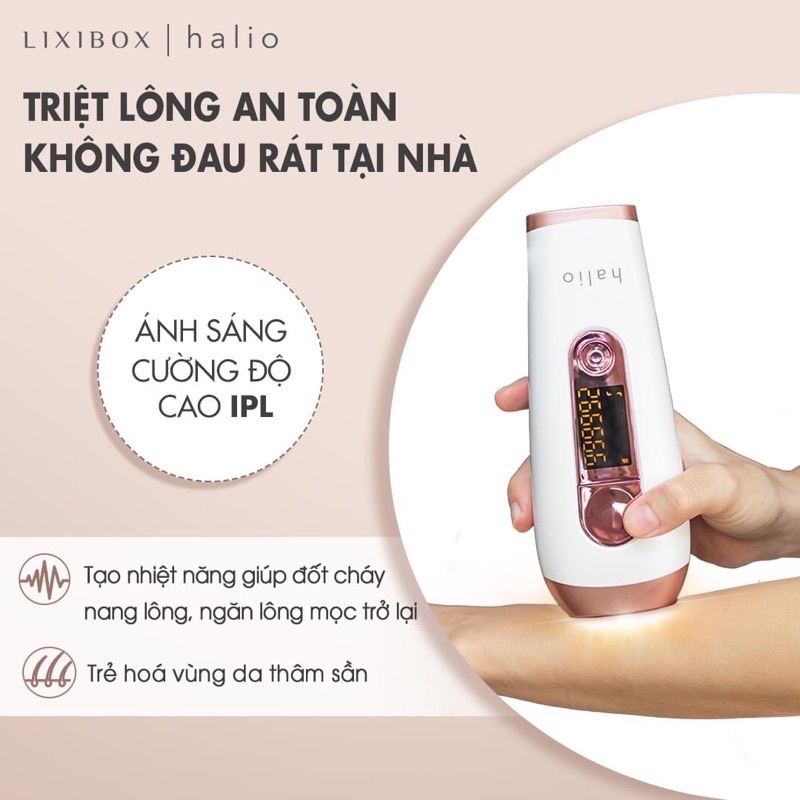 Máy Triệt Lông Halio IPL Remova Device Mỹ  [Bảo Hành chính hãng]