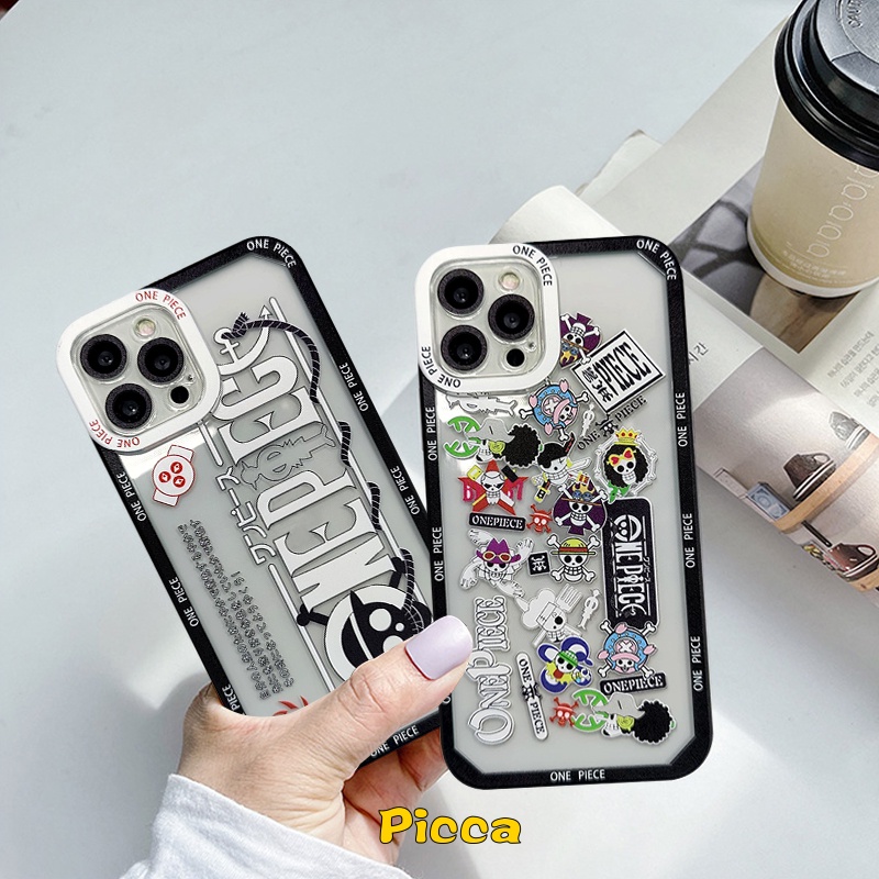 Ốp Điện Thoại TPU Viền Đen In Hình One Piece Cho Infinix Hot 10 Play Infinix Smart 5 6 Hot 9 Play 11 Play Hot 10Lite 11s