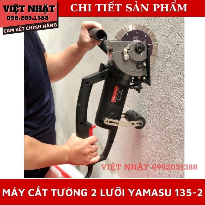 Máy cắt rãnh tường 2 lưỡi YAMASU-135 hàng chính hãng, chất lượng cao