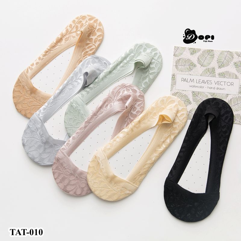 Tất nữ đi hài, giày búp bê chống trượt TAT-010