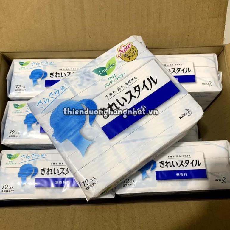 [Hàng Nhật Nội Địa] Băng vệ sinh Nhật Bản BVS hàng ngày LAURIER KAO 72 Miếng