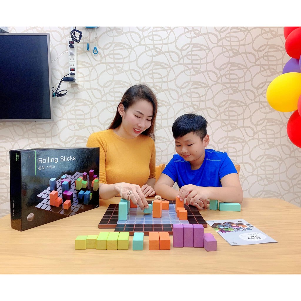 [Bộ Trò Chơi PlayFACTO] Những Hình Khối Lăn Tròn - [Play FACTO Board Games] Rolling Sticks