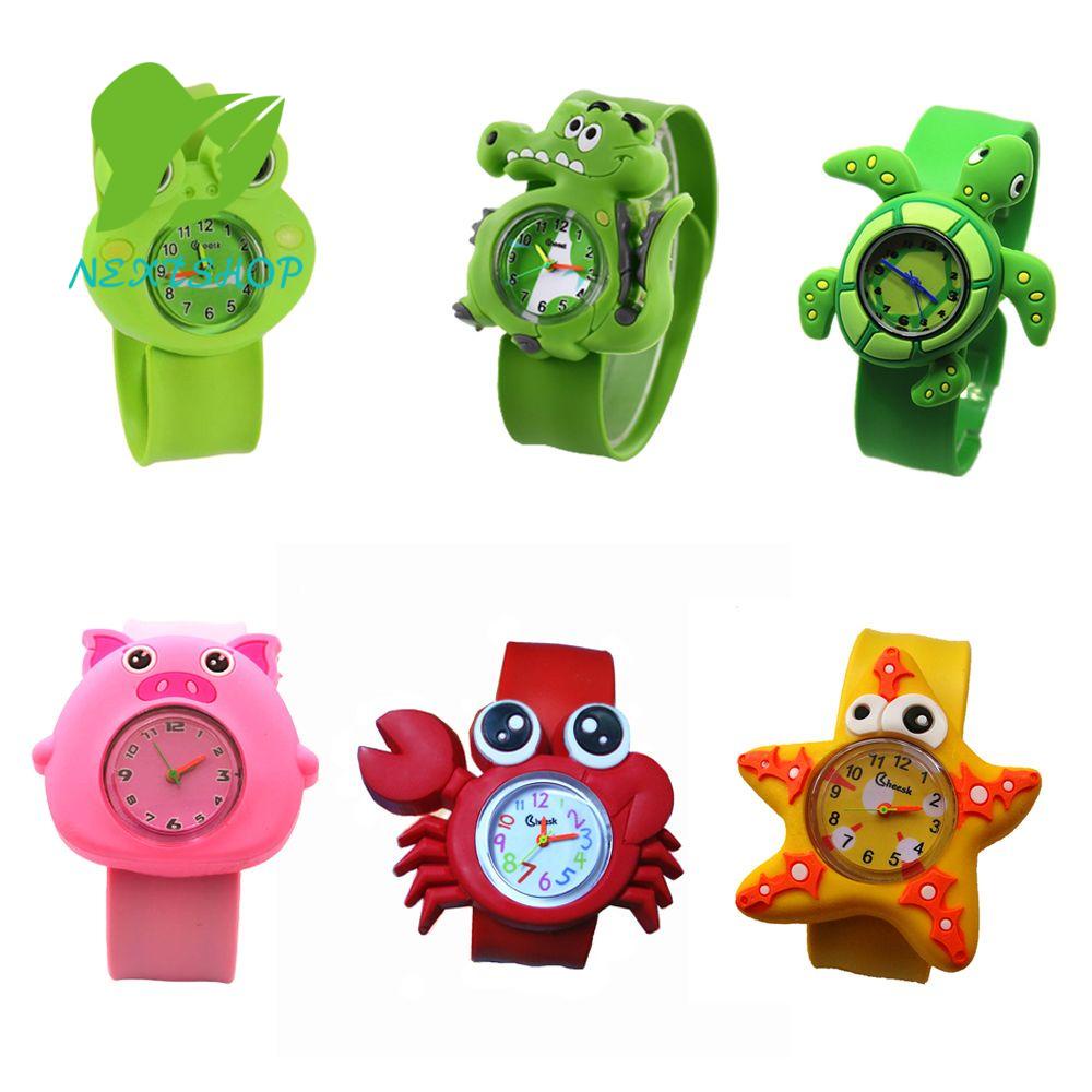 Đồng hồ đeo tay kỹ thuật số phong cách ếch hoạt hình 3D cho bé gái/ bé trai