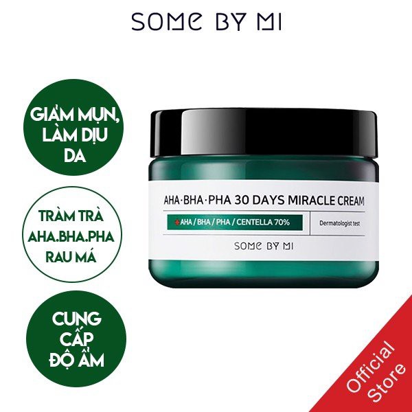 Kem dưỡng da Some By Mi MOON21 Kem dưỡng ẩm ngừa mụn hiệu quả Some By Mi AHA-BHA-PHA 30 Days Miracle Cream 60ml