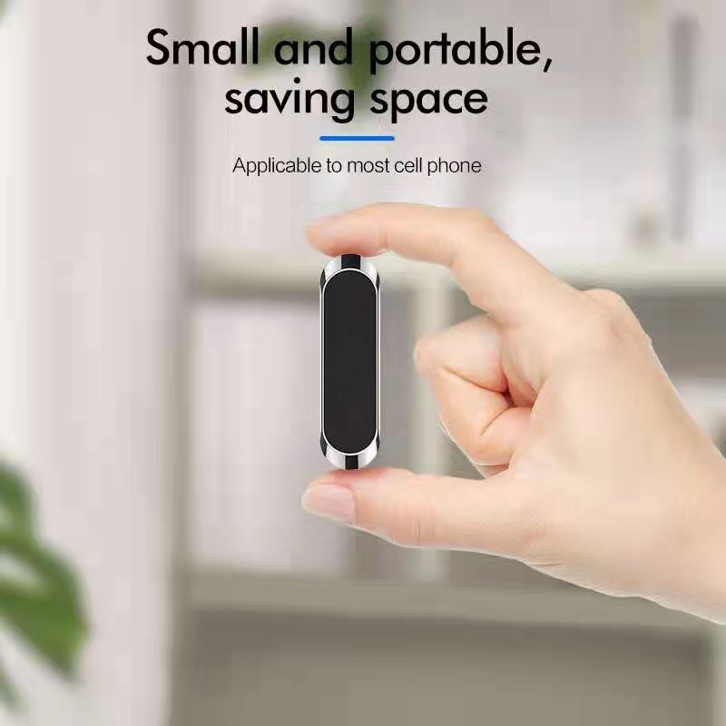 Giá Đỡ Điện Thoại mini Bằng Kim Loại Hít Nam Châm Thông Dụng Gắn Trên Xe Hơi / Văn Phòng