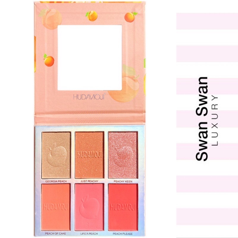 Bảng Phấn Mắt Má Hồng Bắt Sáng 6 Màu Đa Năng