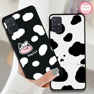 Ốp lưng Samsung Galaxy A21s/ A31/ A51/ A71/ M51/ M21/ A02S in hình họa tiết bò sữa hot 2021