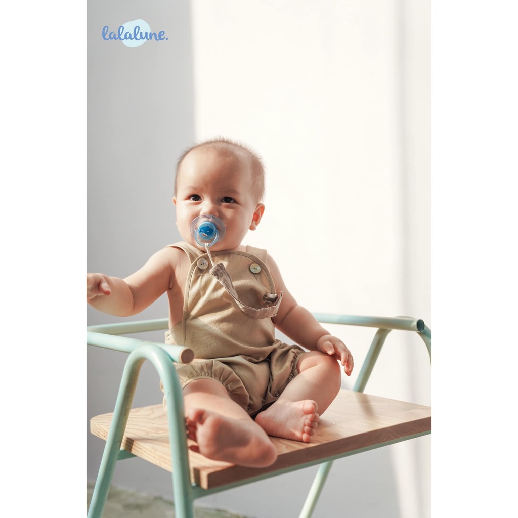 Yếm nâu bear bodysuit lalaluen cho bé sơ sinh 6-24 tháng