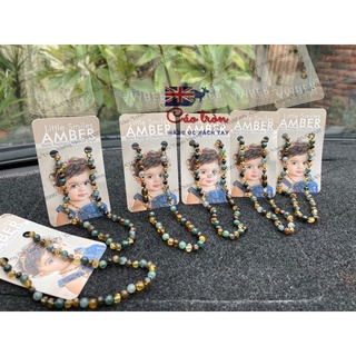 Vòng hổ phách úc màu xanh mẫu mới