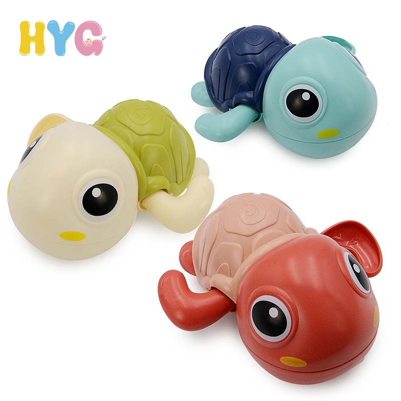 Đồ chơi hình chú rùa lên dây cót HYG Toys dễ thương cho bé vui chơi trong thời gian tắm