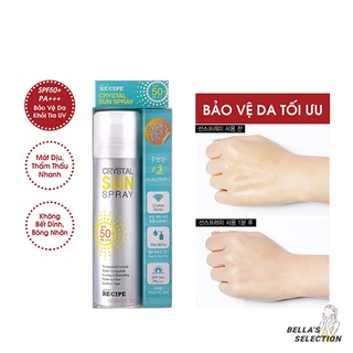 [HSD 2023] Xịt chống nắng Hàn Quốc [ RECIPE CRYSTAL SUN SPRAY SPF 50 + PA+++ ] 150ml