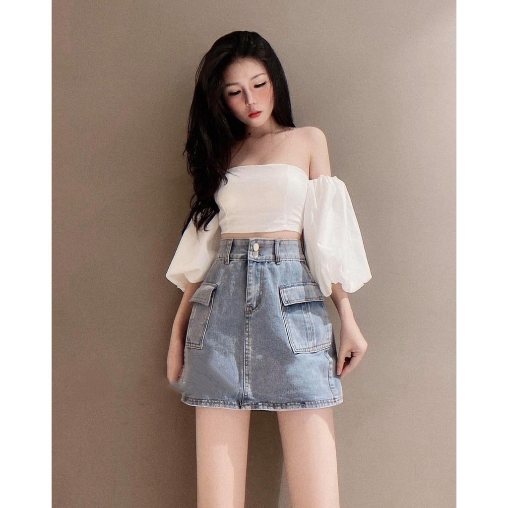  Chân Váy Jeans xòe chữ A hàng cao cấp | BigBuy360 - bigbuy360.vn