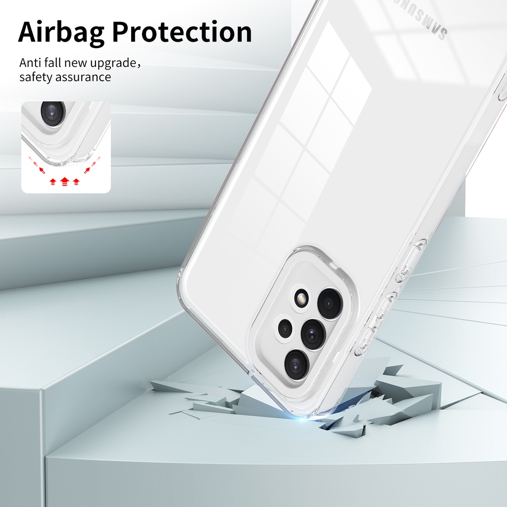 Ốp Điện Thoại PC TPU Trong Suốt Chống Sốc 2 Trong 1 Cho Samsung Galaxy A13 4G A13 5G A52 4G 5G A52s 5G A51 4G A32 4G A33 5G A53 5G A73 5G A23 4G