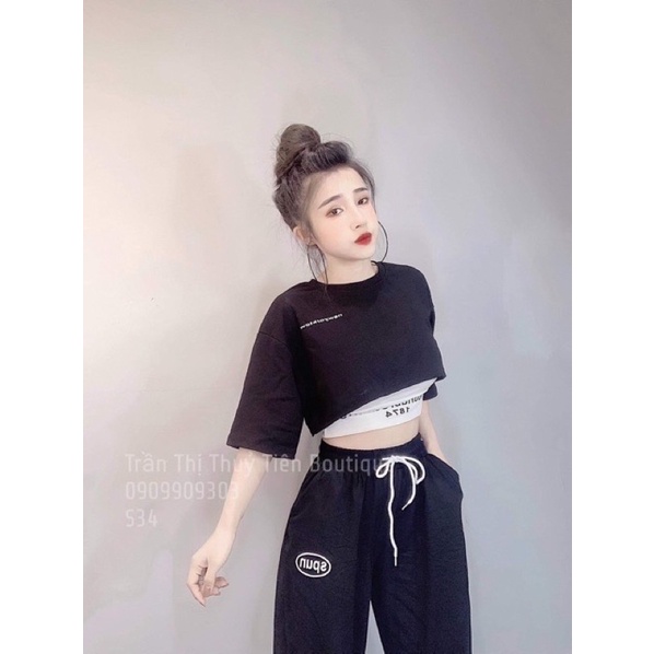 BỘ THỂ THAO BORIP XỊN ĐẸP Y HÌNH 3 món,BỘ CROPTOP