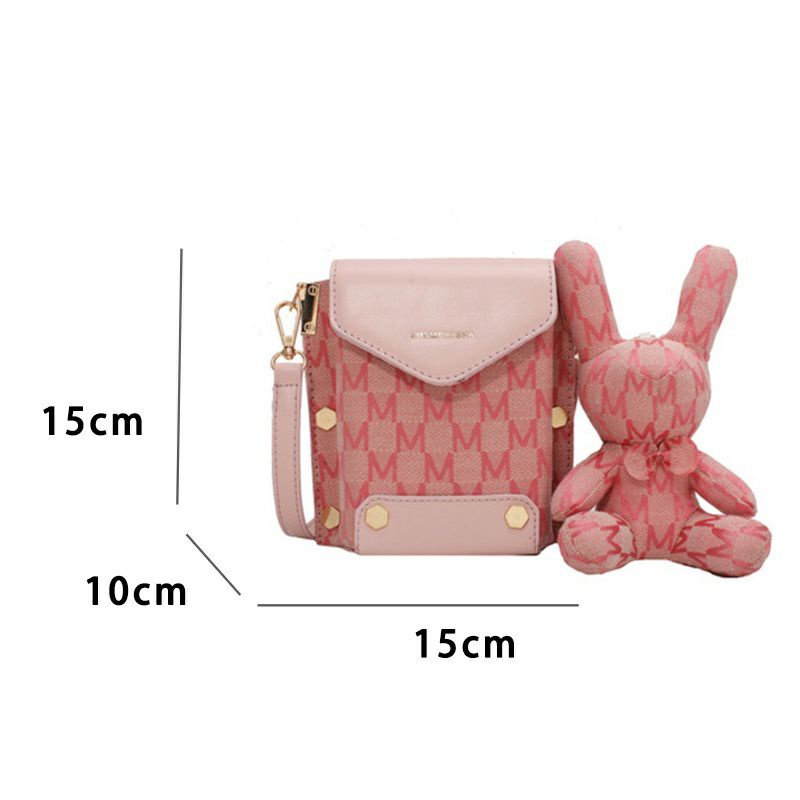 Túi đeo chéo tặng kèm móc thỏ