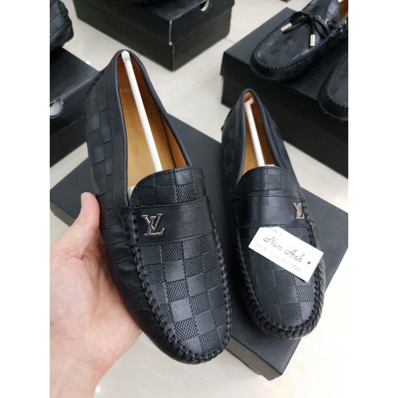 Giày lười da Moca LV