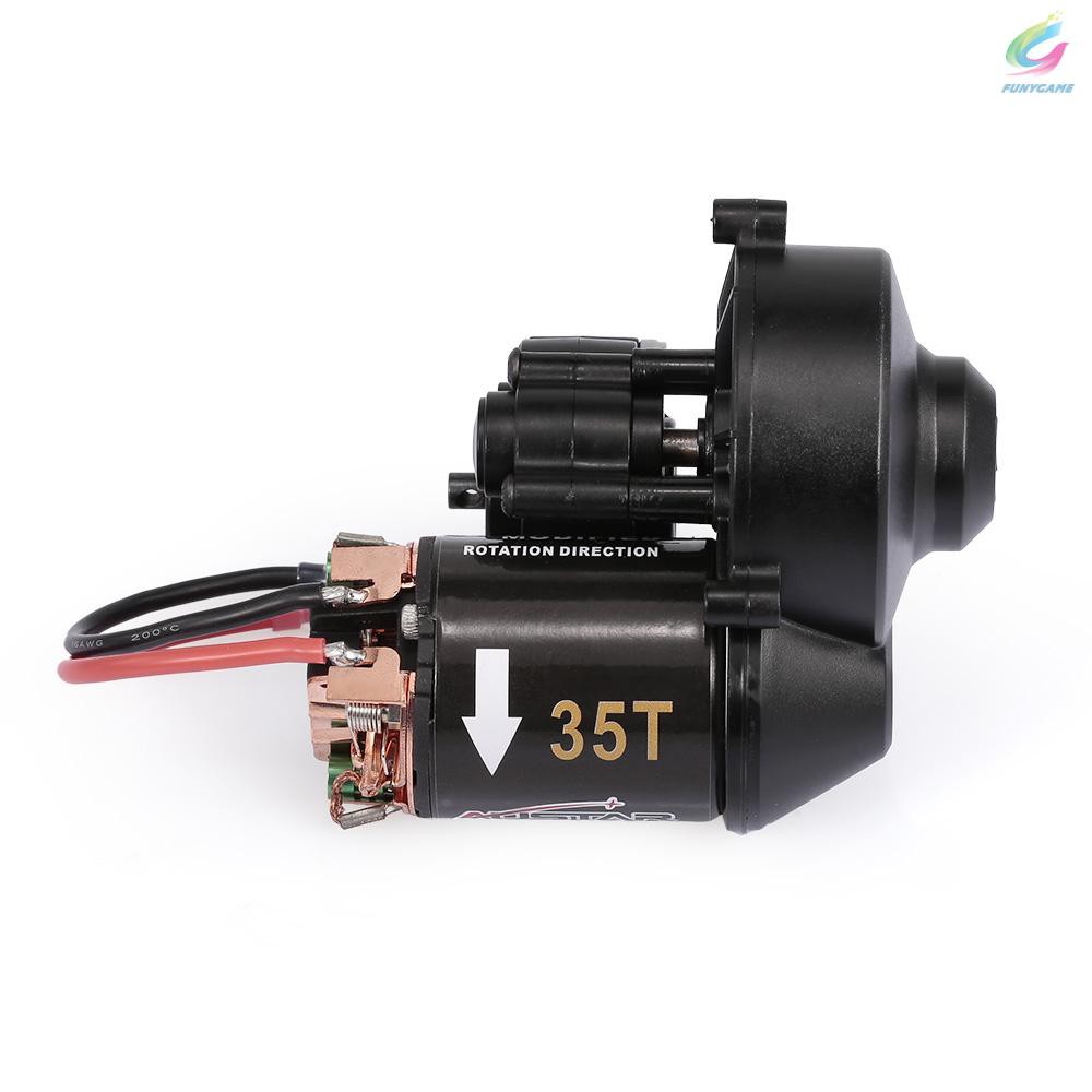 AUSTAR 540 35T RC Brushed Motor with Gear Box for 1/10 Axial SCX10 RC4WD D90 Crawler Climbing RC Car