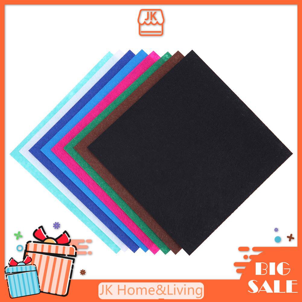 Set 40 Miếng Vải Polyester 10x10cm Nhiều Màu Chuyên Dụng May Vá Đồ Thủ Công