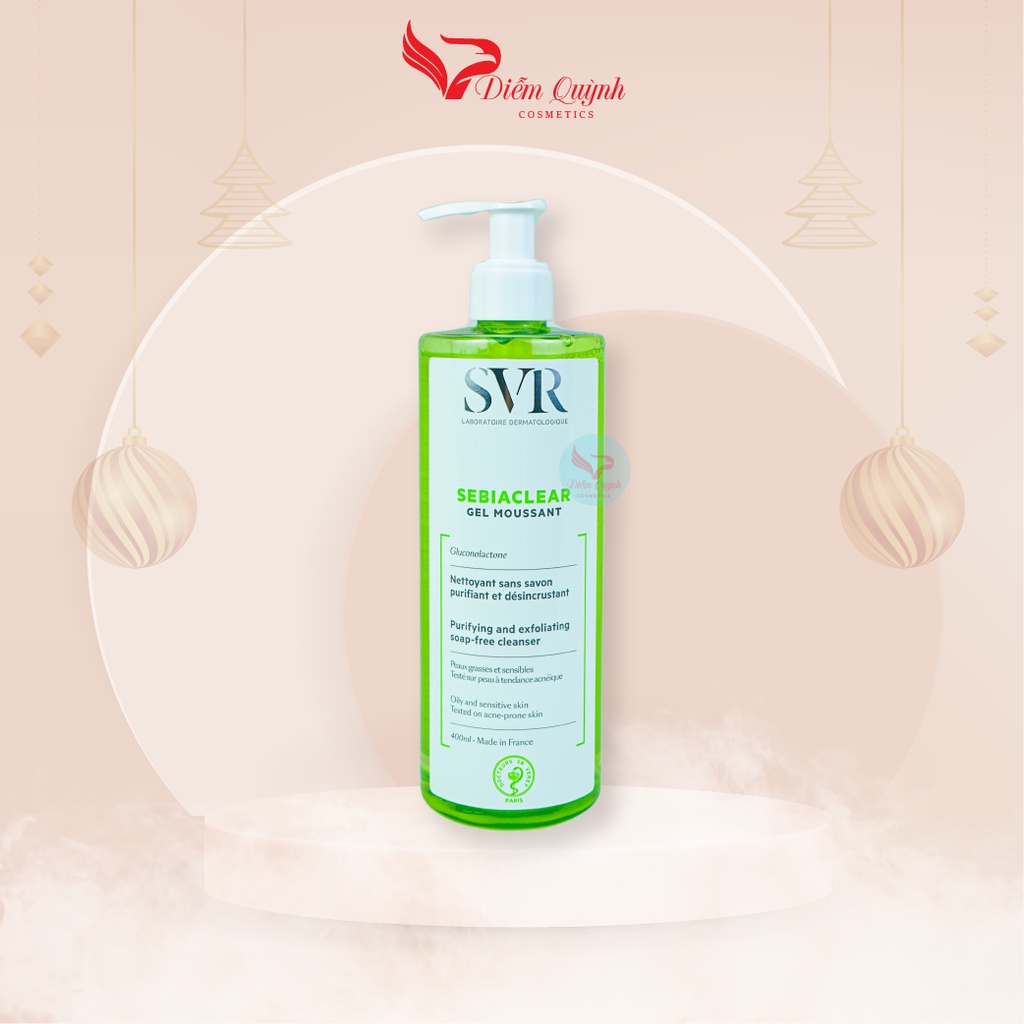 Gel Rửa Mặt SVR Không Chứa Xà Phòng Cho Da Dầu , Mụn,Nhạy Cảm.