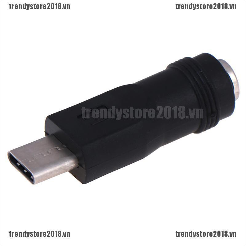 Đầu Chuyển Đổi 5.5x2.1mm Cổng Cắm Sang Đầu Cắm Type-C 3.1 90/180 Độ Dc