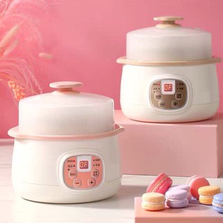 [HÀNG SẴN] NỒI NINH HẦM CÁCH THUỶ NẤU CHÁO LOTOR CHO BÉ ( dung tích 0.8l có lồng hấp)