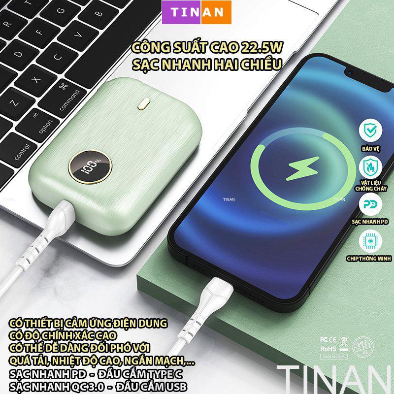 Sạc Dự Phòng 10000 mAh G52, Sạc Nhanh, Hiển Thị Pin