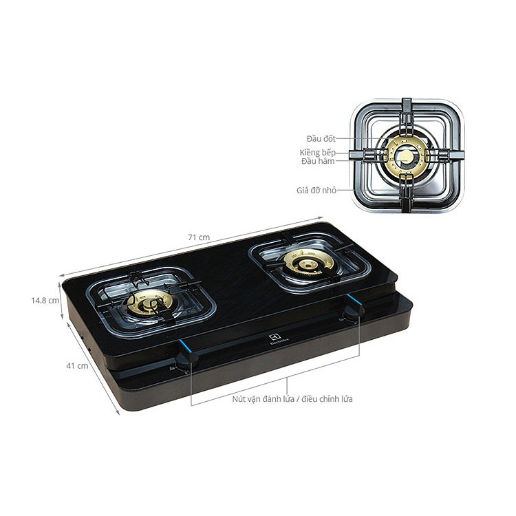 Bếp Ga Dương Electrolux ETG728GKR