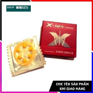 Bao cao su Bi Xmen 6 hạt bi to - hạt gai nhỏ trên thân bao
