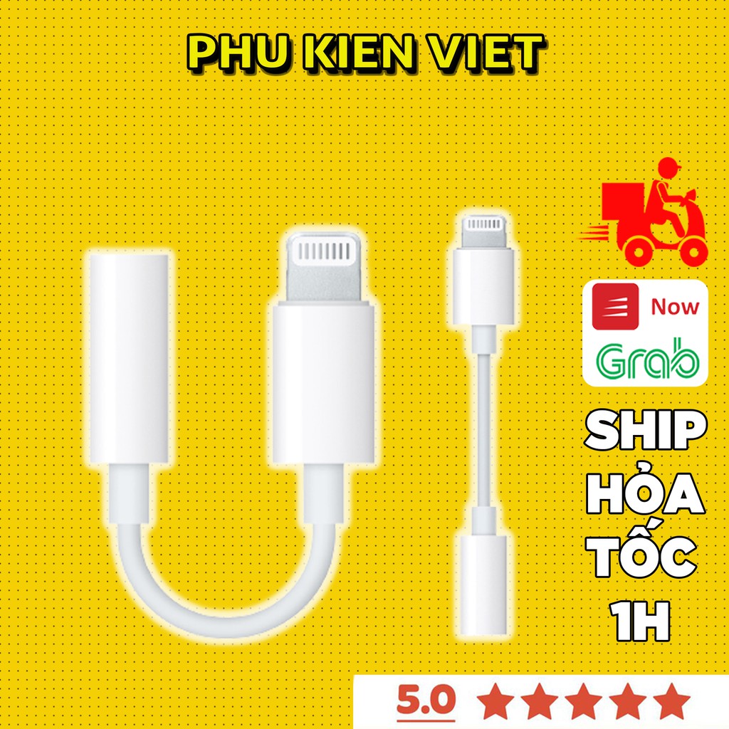 Jack Chuyển Đổi Tai Nghe iPhone Lightning sang 3.5 có hỗ trợ Mic 7/8/x/xs/xr/11/12/pro/max/plus/promax-Phụ Kiện Việt