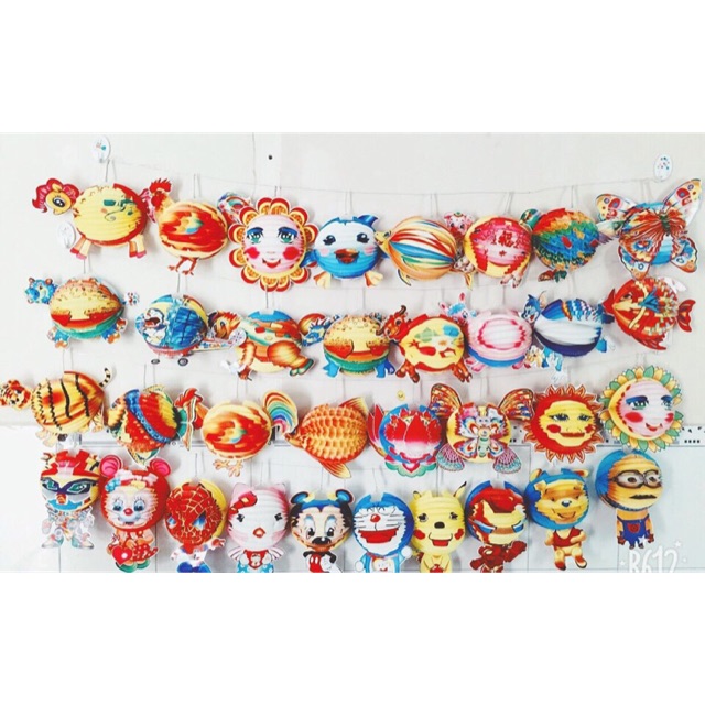 &lt;GIÁ XƯỞNG&gt; 100 Cái Lồng Đèn Trung Thu Hình Thú Size Đại