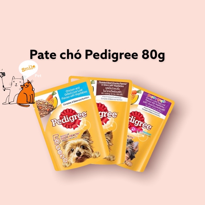Pate cho chó Pedigree 80g Thái Lan