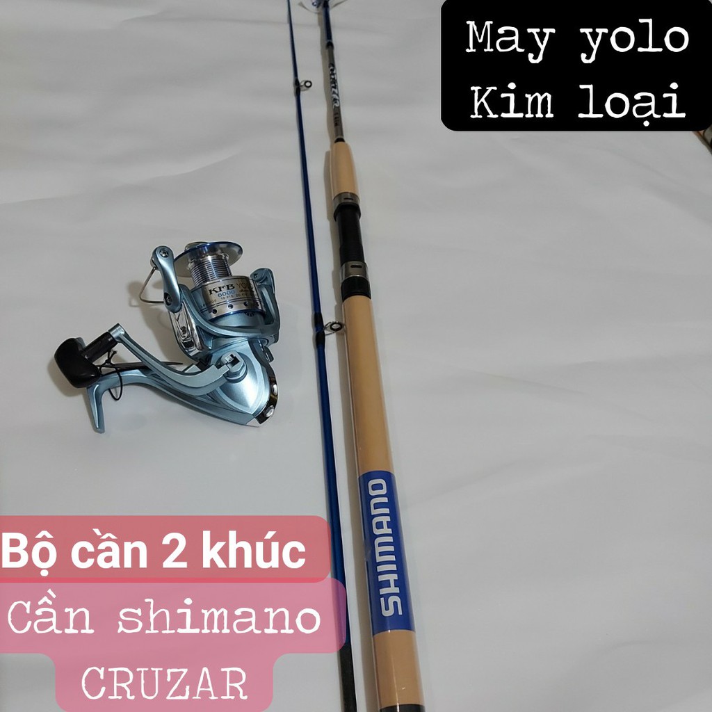 bộ cần SHIMANO CRUZAR rỗng với máy YOLO