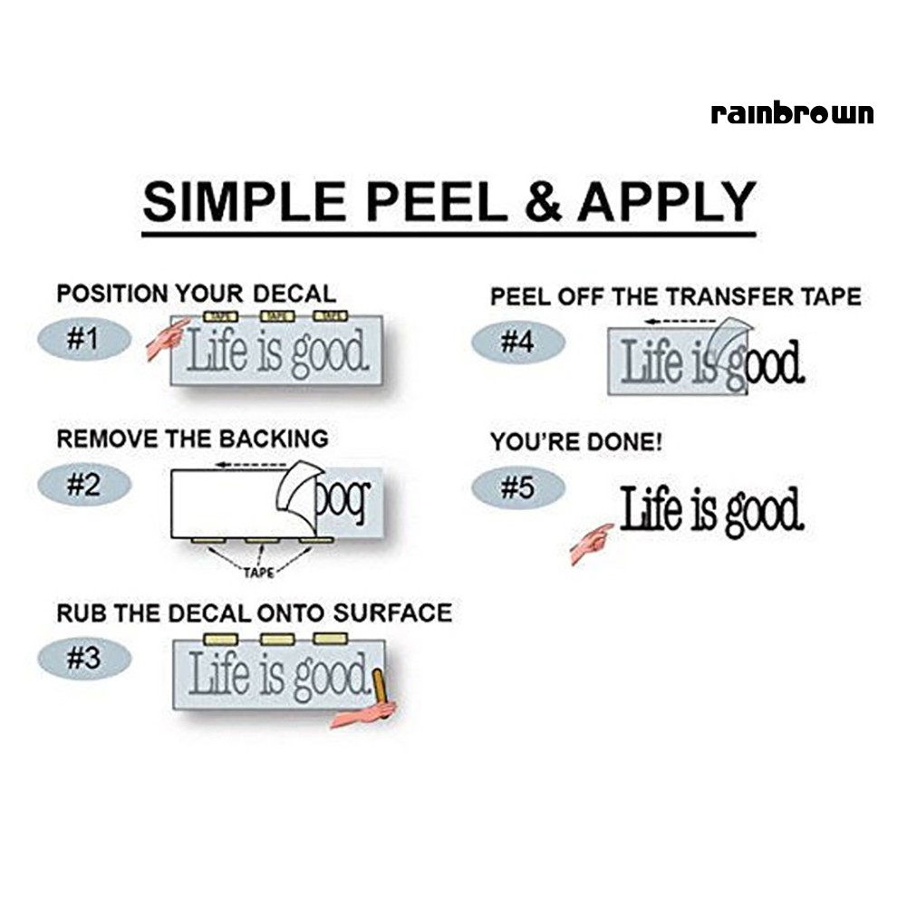 Đề can dán xe hơi trang trí họa tiết chữ và hình vẽ sáng tạo độc đáo