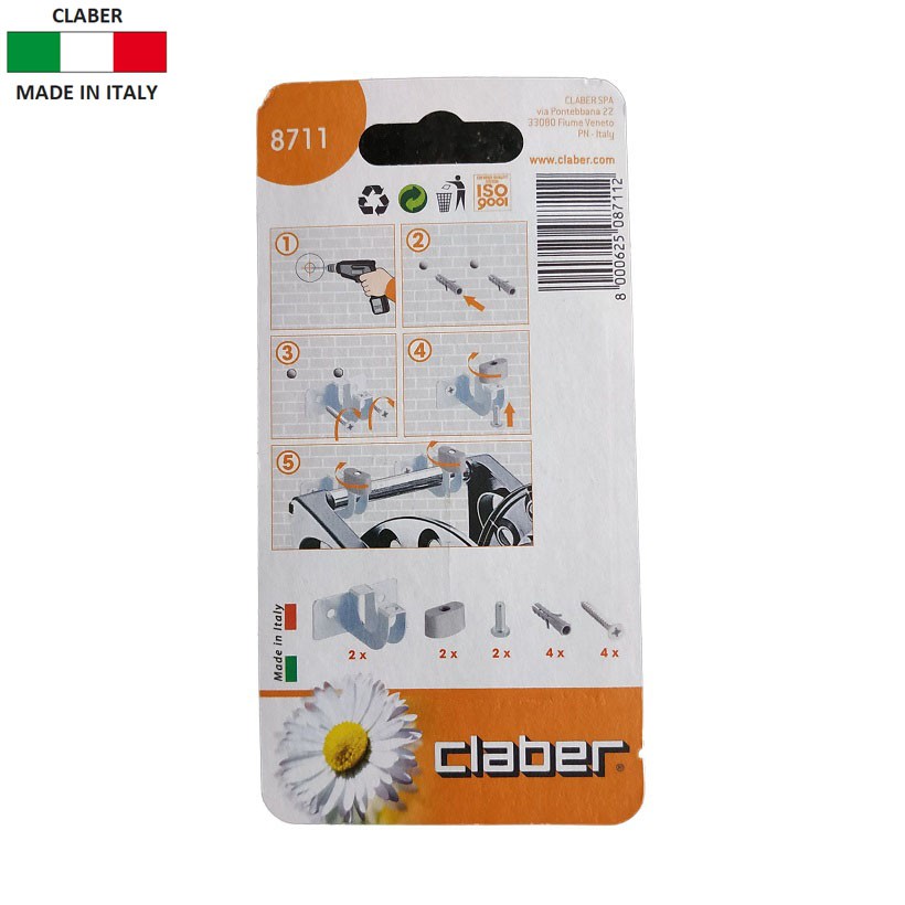 Giá treo cuộn vòi tưới cây Claber [Made In Italy] 8711