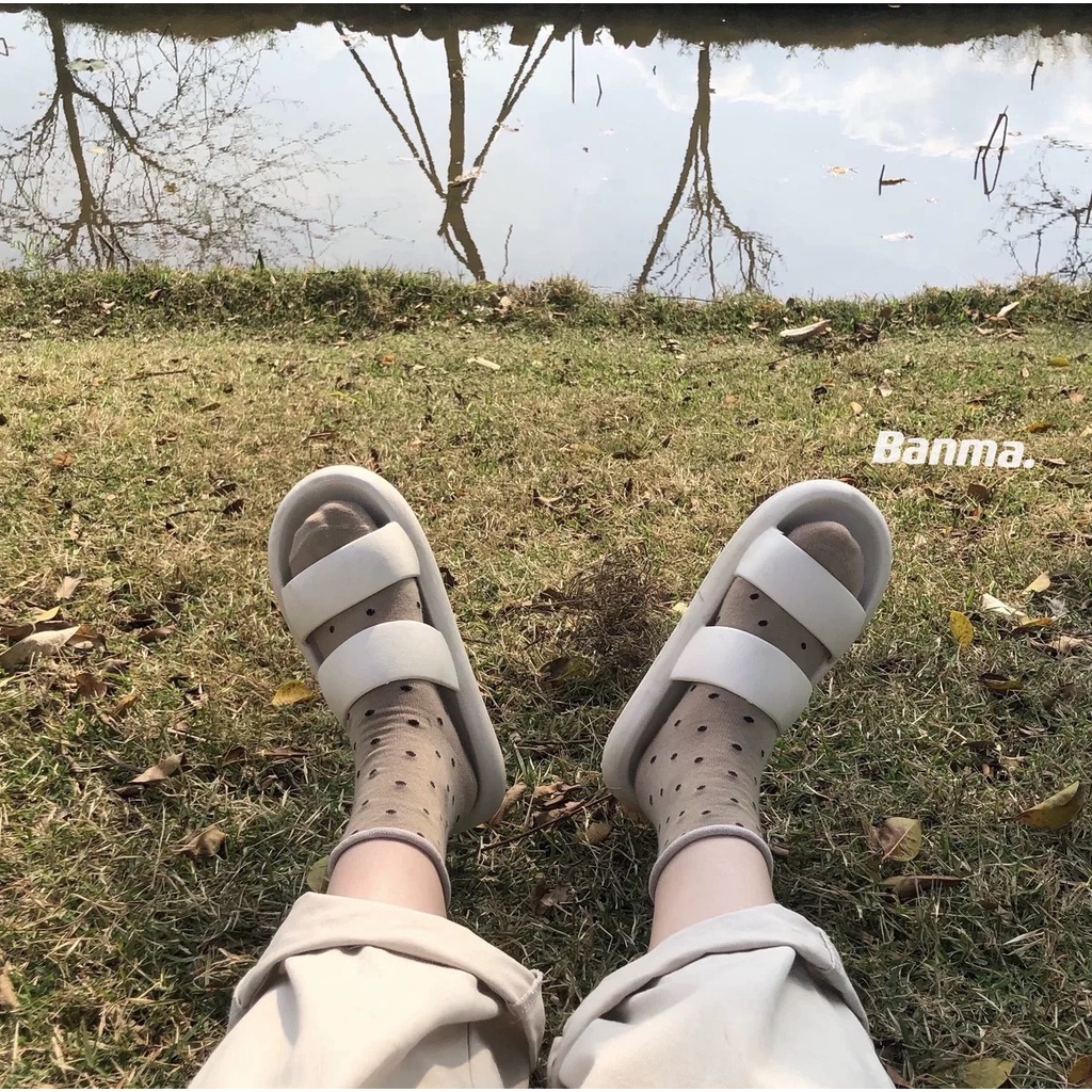 Tất cao cổ chấm bi cổ nhún Bibi G2-03